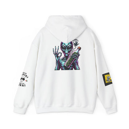 Psychedelic Alien & Warrior Hoodie - Unisex Heavy Blend™ Sweatshirt